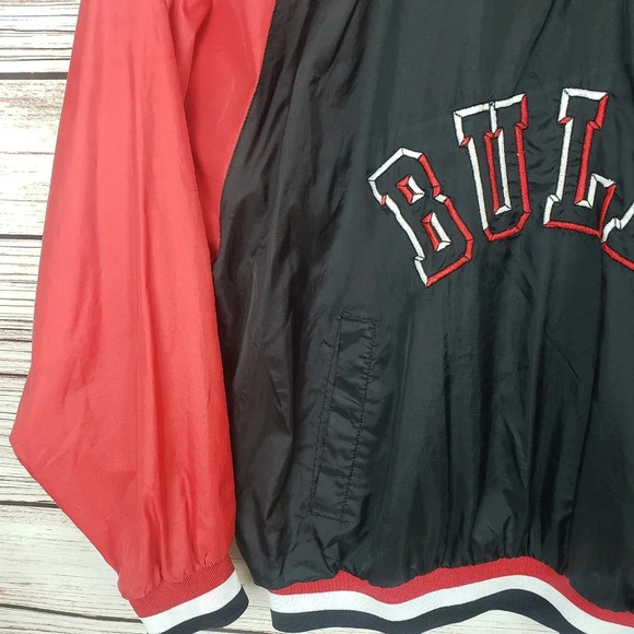 Chalk Line Vtg 90s Chicago Bulls Lg Windbreaker - Picture 4 of 12